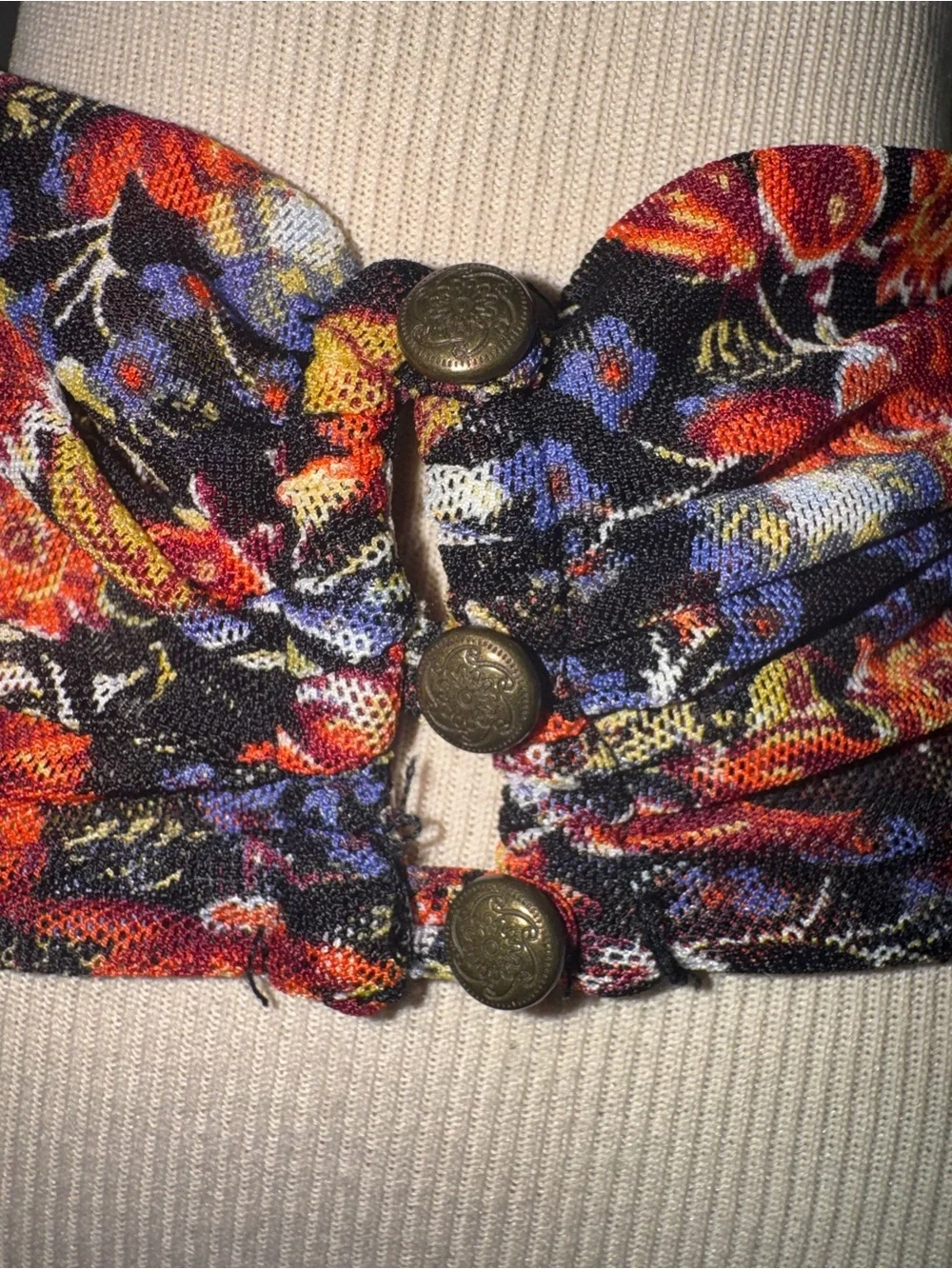 Free People | All Dolled Up Floral Cropped Top size medium